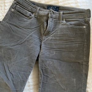 Lucky brand skinny grey corduroy